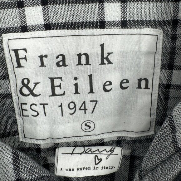 Frank & Eileen Shirt Women’s small S barry plaid  tunic top blouse office work - Picture 2 of 5
